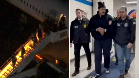 Maduro y su esposa aterrizan en Nueva York tras las declaraciones de Trump sobre la transición en Venezuela.