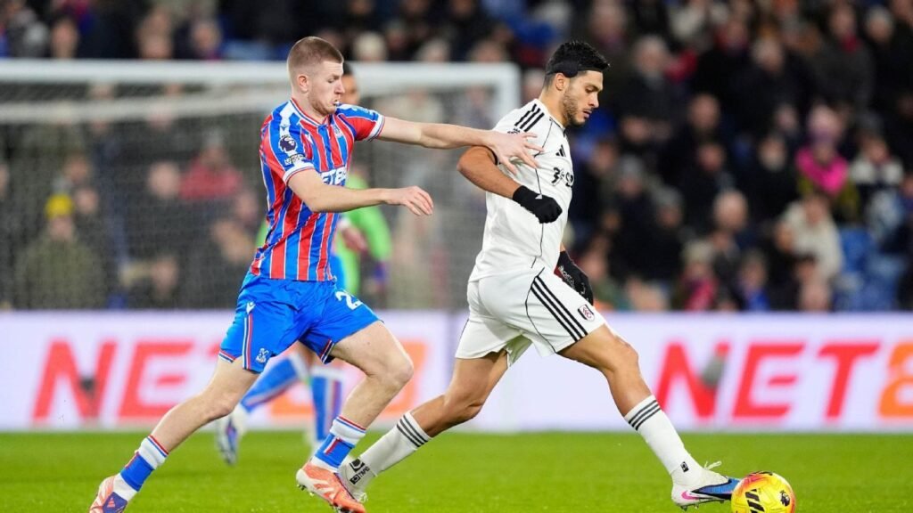 Raúl Jiménez y Fulham comienzan el 2026 con un empate frente al Crystal Palace